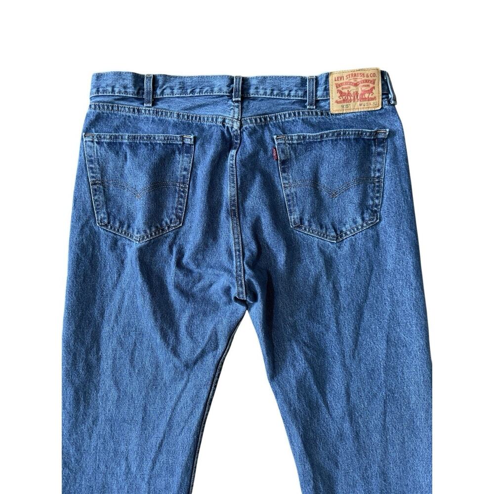 LEVI'S 505 Sz W40 x L32 Classic Straight Leg Jeans Medium Wash 100% Cotton Mens